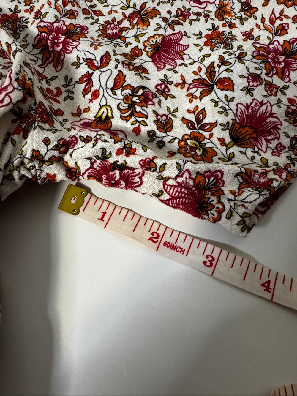 Old Navy Womens Floral Short Sleeve Dress Size M White Pink Cottagecore Milkmaid - Picture 6 of 11